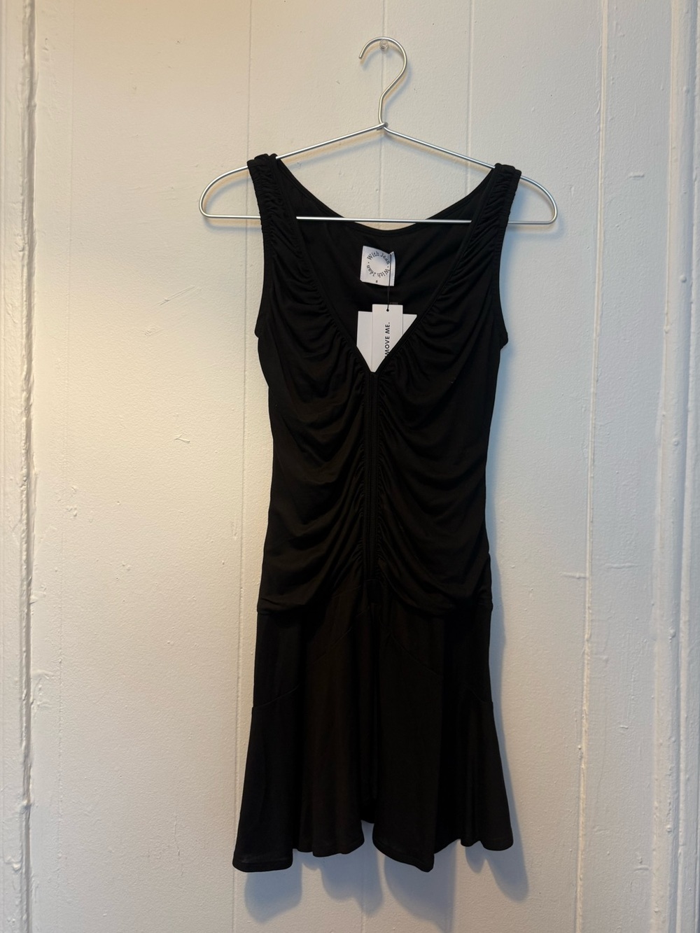 With Jean- Bobby Dress, Black Mini